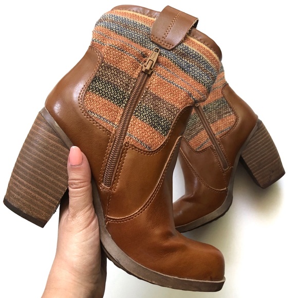Arizona Jean Company Shoes - Arizona Jean Company Tweed Brown Ankle Boots